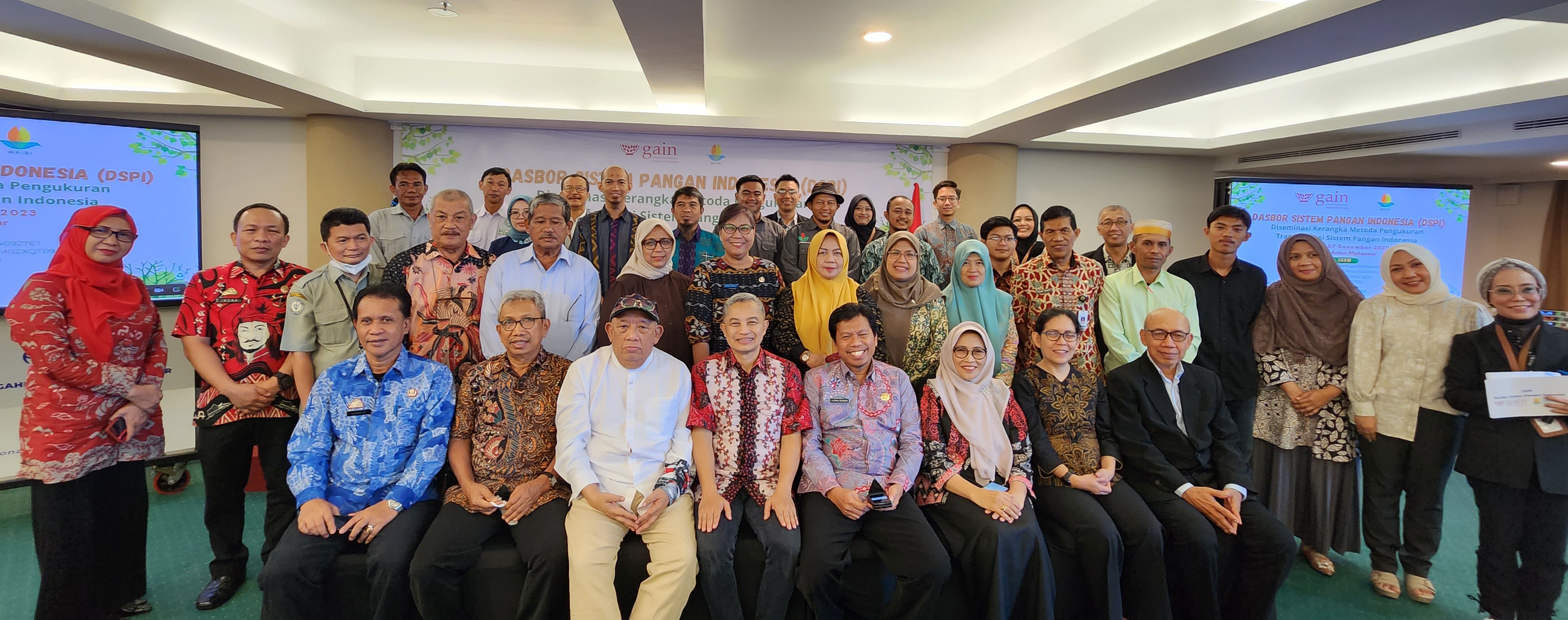 Diseminasi Kerangka Metoda Pengukuran Transformasi Sistem Pangan Indonesia: Dasbor Sistem Pangan Indonesia (DSPI) - Makassar